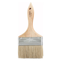 Winco WBR-40 Wood Handled 4" Pastry Brush