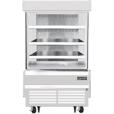 Everest EOMV-36-W-28-S Open Air Merchandiser 3 Shelves, 115v, NSF - 9.3 cu. ft.