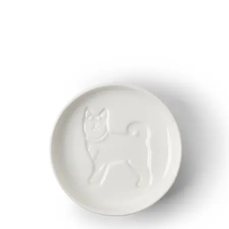 Noritake Bull-Dog Sauce 記念皿 Sauce Dish Dog Standing