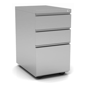 CPSBBF BOX/BOX/FILE PEDESTAL- Silver