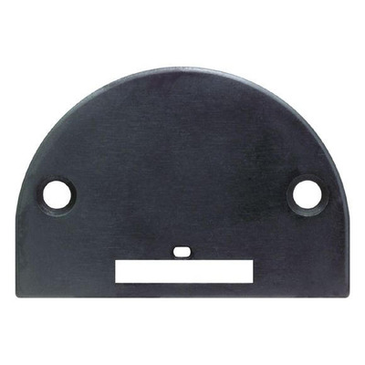Throat Plate for Single-Needle Lockstitch Machines (Black, Thin, Large Oblong Needle Hole)