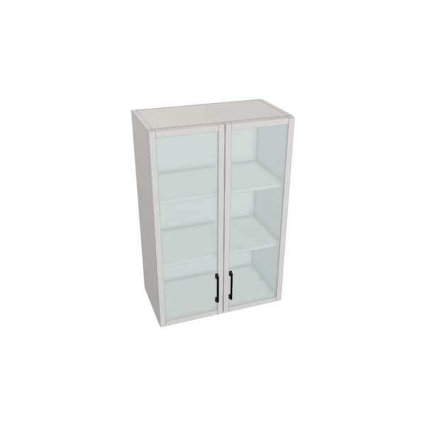 Fresno Pure White Box  Glass Door Wall Cabinet Kit - 24”x 36” X 13”