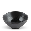 Bowl Silver Black Granite Design 7-3/4"
