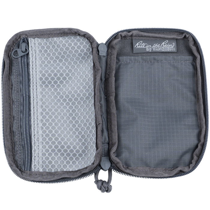 Rite in the Rain No. P835 Pocket Organizer Pouch Gray Cordura Fabric