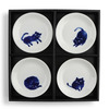 Midnight Blue Cat Dish Set