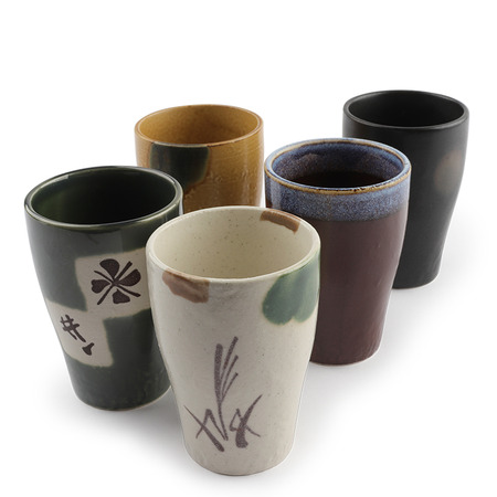 Teacup Set Zen Autumn Wheatfield