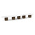 24' Classic Racetrack Conference Table with Cube Base - White Top, Modern Walnut Base