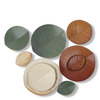 Hazara Leaf Plate White 11.75"