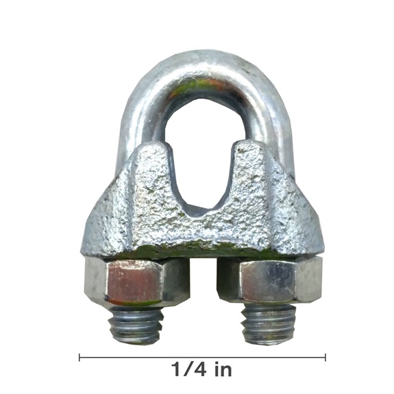 Braber Equipment 1/4" Malleable Wire Rope Clip