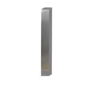 PLTSQPOST28BRU 28" SQUARE POST- BRUSHED METAL