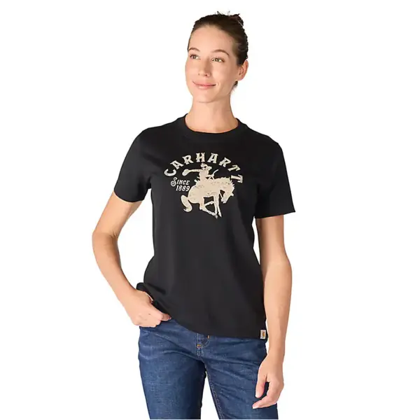 CARHARTT 107385 - Women's Irvine Relaxed Horse T-Shirt - Black
