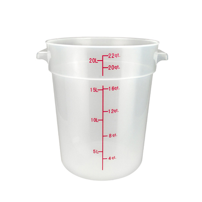 Winco PTRC-22 22 Qt. Storage Container