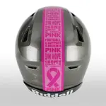 Breast Cancer Awareness Pink Football Helmet Stripes - Style 1