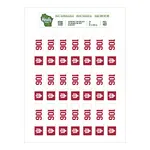 Towel ID Heat Press Label Sheets