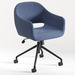 CHK68091BLU0701 - SARON GUEST CHAIR - Blue with 4 Prong base