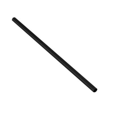 SE MPP58875BJU 5.75" Black Unwrapped Cocktail Straws