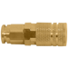 6-Ball Brass Coupler (1/4" Body, 5/16" Reusable Push On Barb)