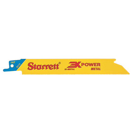 STARRETT B618-50 Metal Cut 6'' x 3/4 x .035 x 18T, 3X POWER, 50 Pack