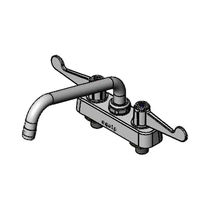 T&S Brass 5F-4CWX08 Equip Workboard Faucet 4" C/C Deck Mount