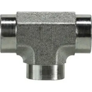 Tee, 1 in FPT x 1 in FPT x 1 in FPT, Steel