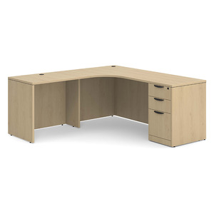 CLALD1003 Left 71"x71" Classic L-Shape Desk- Maple