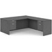 CLALD2035- Classic L-Shape Desk 60" W x 30" D with 42" Return and 2 Box/File Pedestals- Coastal Gray