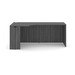 PL182L 71" PORKCHOP CREDENZA-LEFT- COASTAL GRAY