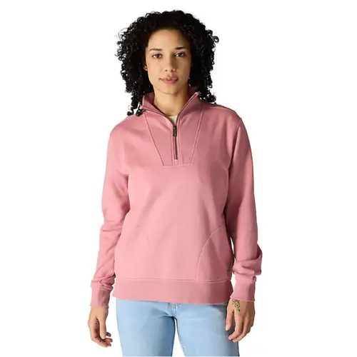 CARHARTT 106451 - Women's TENCEL™ Fiber Series Relaxed Fit Half-Zip Sweatshirt - Rose Tint