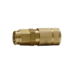 Automotive 6-Ball Brass Coupler (1/4" Body, 3/8" Reusable Barb) Bulk Packed