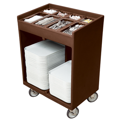 Cambro TC1418131 Tray & Silver Cart Top Compartments Hold Flatwa