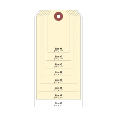 #7 Cardstock Tag - Manila