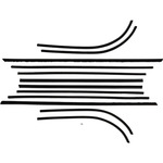 Window Felt Beltline Weatherstrips