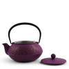 Teapot Cast Iron Purple Goldfish