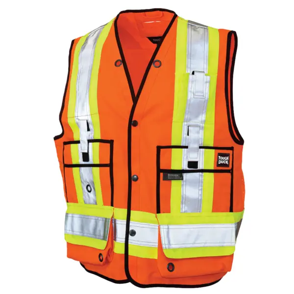 TOUGH DUCK S313 - Surveyor Safety Vest - Orange