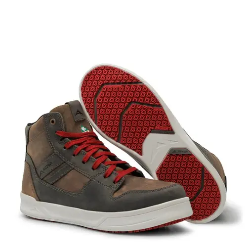 ACTON 9313/15 - Freestyle kick, grey/khaki | 6'' Urban Work Shoes