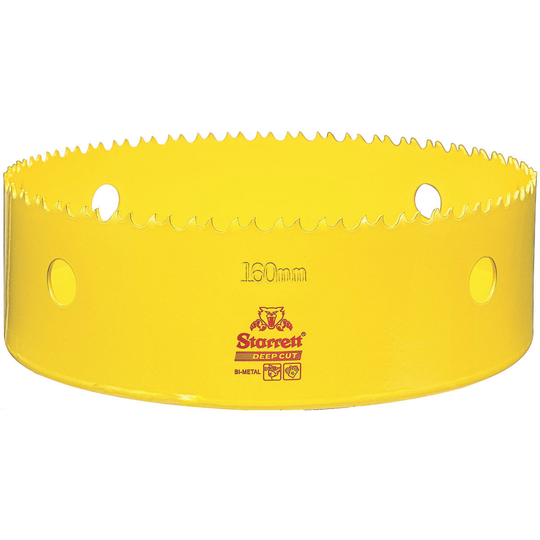 STARRETT DCH160M-G 160mm NVP Deep Cut Bi-Metal Hole Saw