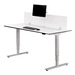 PLBE3060 30X60 BEVEL EDGE RECTANGULAR TOP - White Top/Espresso Edge