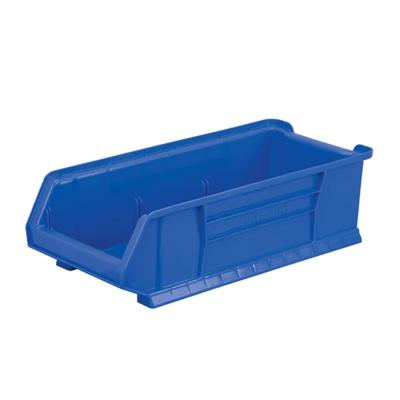 Storage Bin - Plastic - 23-7/8" x 11" x 7" - Blue