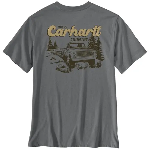 CARHARTT 107455 - Men's Irvine Relaxed Fit Truck T-Shirt - Weathered Ash Heather