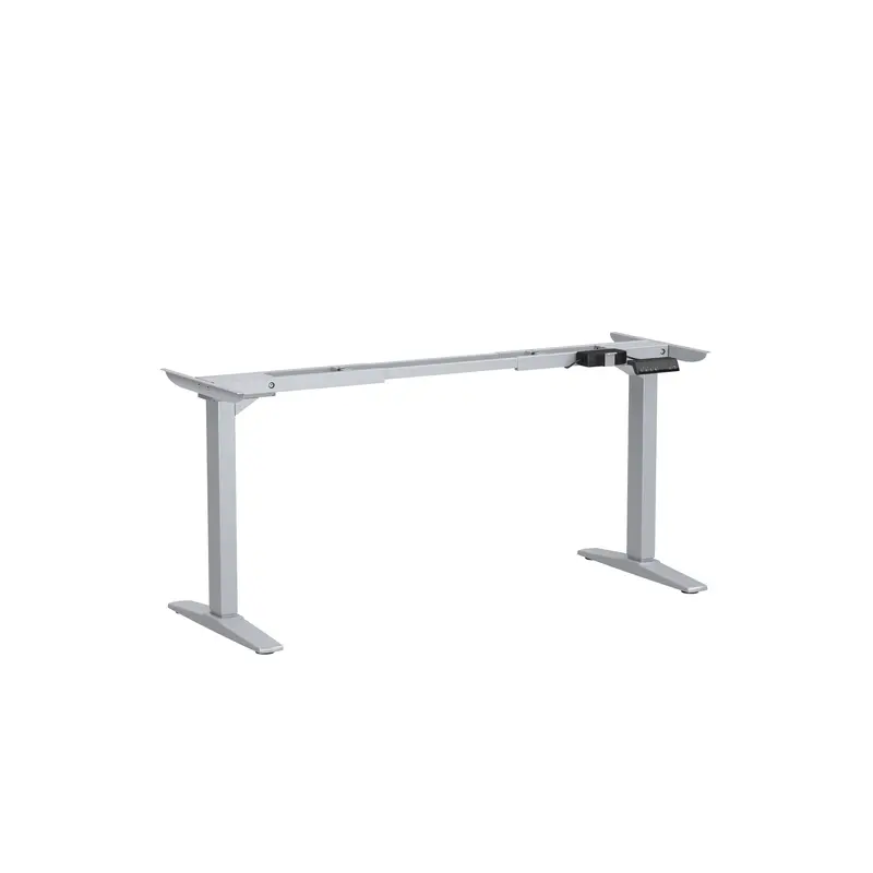 ADJUSTABLE HEIGHT TABLE BASE W/FEET SILVER