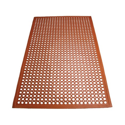 Winco RBM-35R-R 3' X 5' X 1/2" Thick Floor Mat