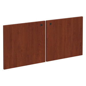 PL44LDLOCK - PAIR LAMINATE HUTCH DOORS W/LOCK - Cherry