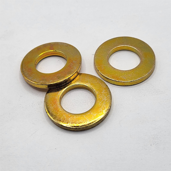 11/16" X 1 5/16" X 0.149" HARDENED FLAT WASHER 1040 - 1065 STEEL ZINC YELLOW PER PRINT
