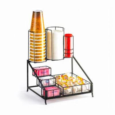 Cal-Mil 1453 12"W x 10-1/2"D x 14-1/2"H Condiment/Cup/Lid Display