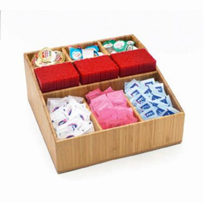 Cal-Mil 1714-60 12"W x 12"D x 5-1/2"H Multi-Section Organizer