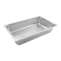 Winco SPFP4 Perforated Anti-Jam Full Size, 4" D Steam Table Pans
