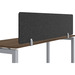PLTPETP 15"H x 58"W PET PRIVACY PANEL - Charcoal