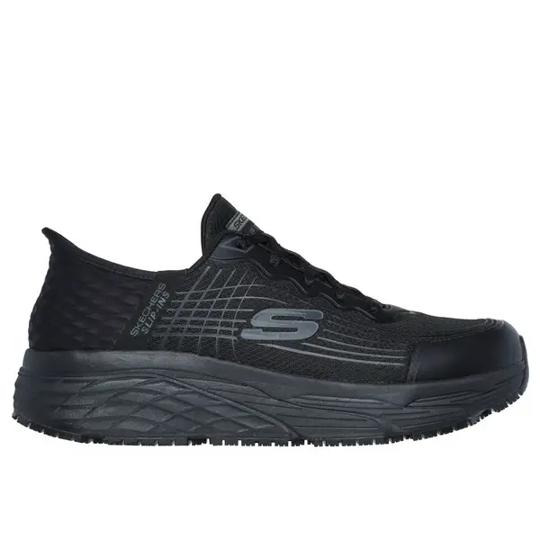 SKECHERS 200231 -  Men's Skechers Slip-ins Work Slip-Resistant Relaxed Fit: Max Cushioning Elite - Remmal - Black 