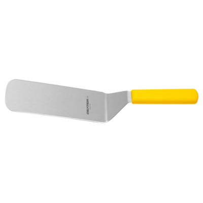 Dexter 19693Y SANI-SAFE® 8" x 3" Cake Turner - Yellow Handle