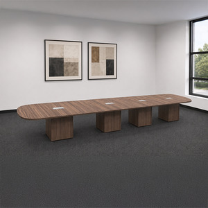 CUBAR7216N - 18 ft. Arena Conference Table with Cube Base